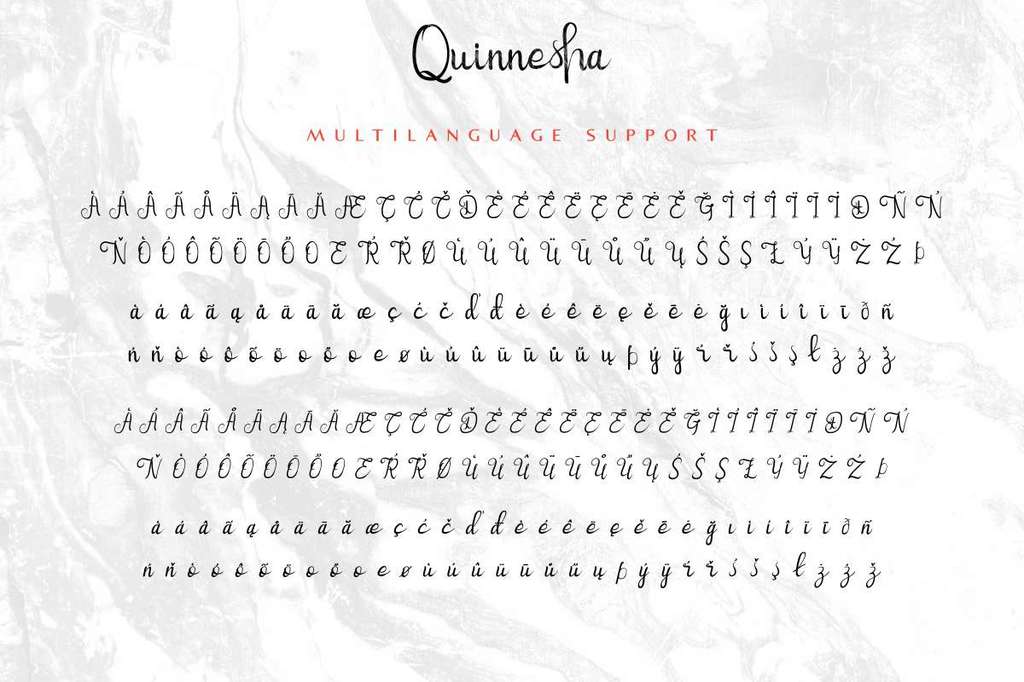 Quinneshademo font