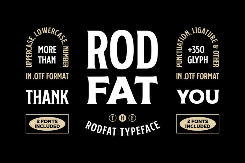 Rodfat Two Demo font
