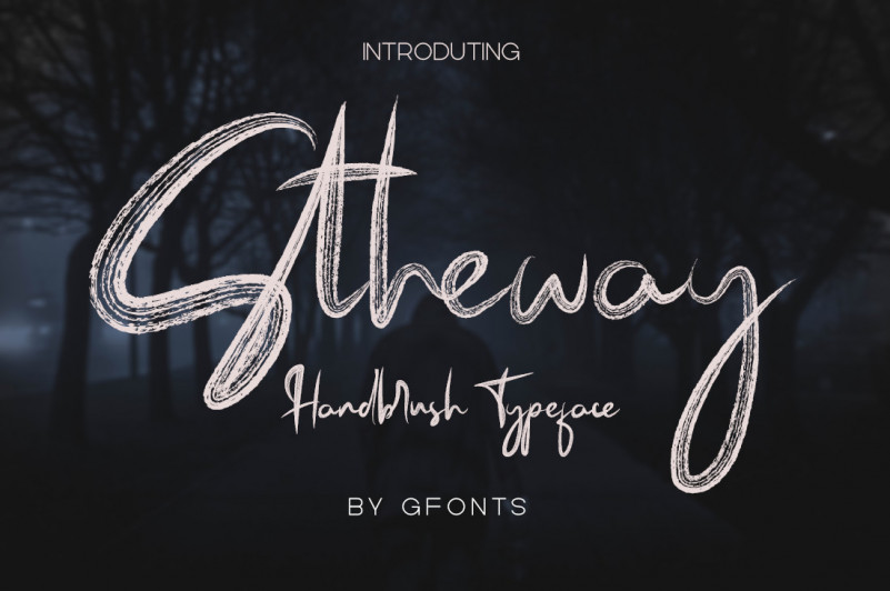 Stheway Brush font