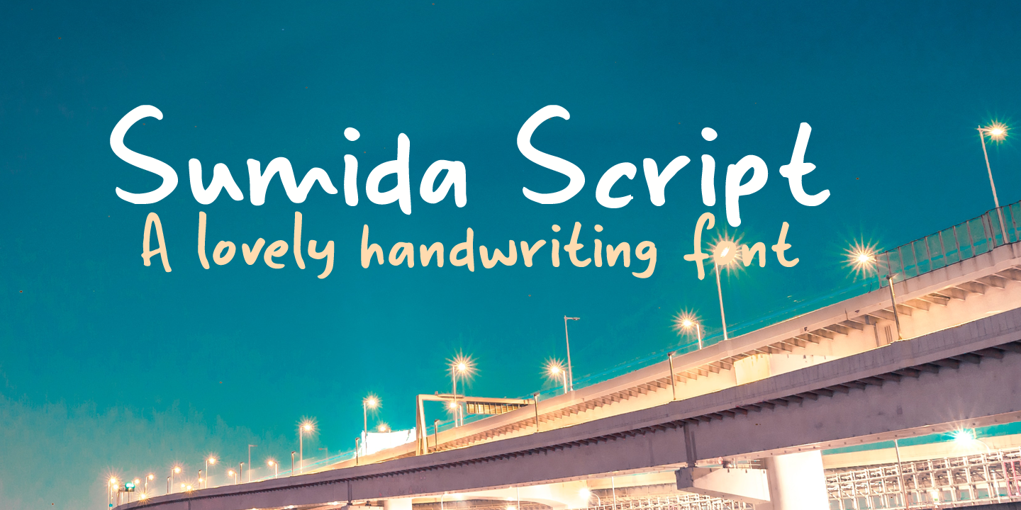 Sumida Script DEMO font