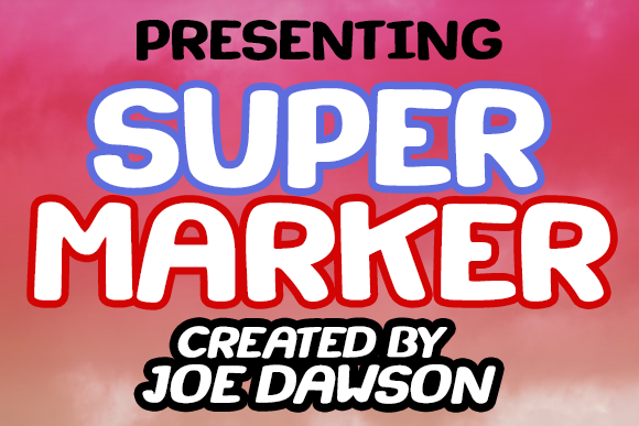 Super Marker font