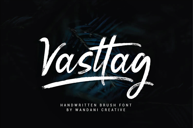 Vasttag Brush font