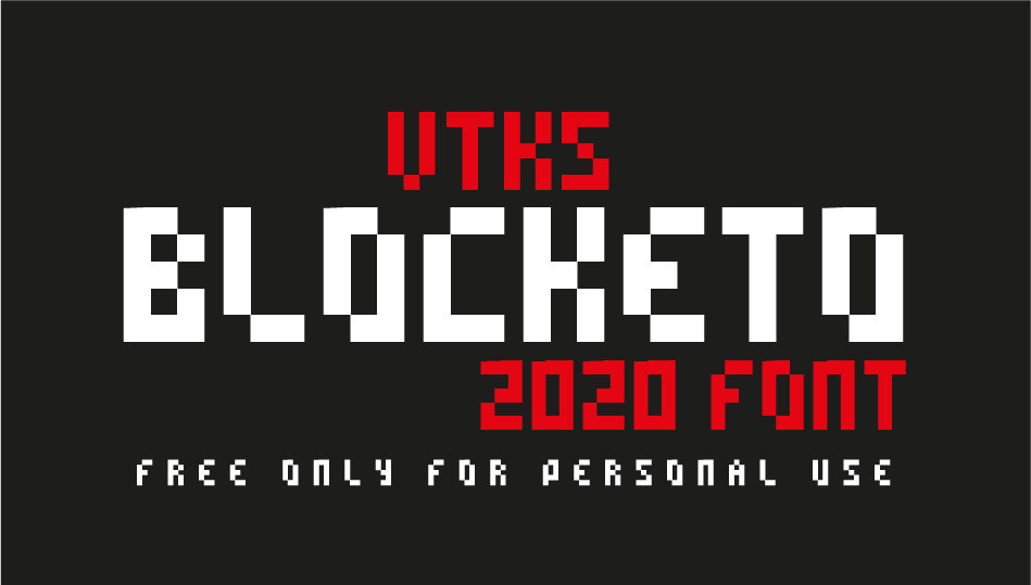 vtks blocketo font