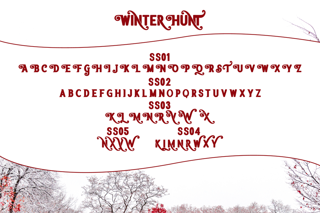 Winter Hunt font
