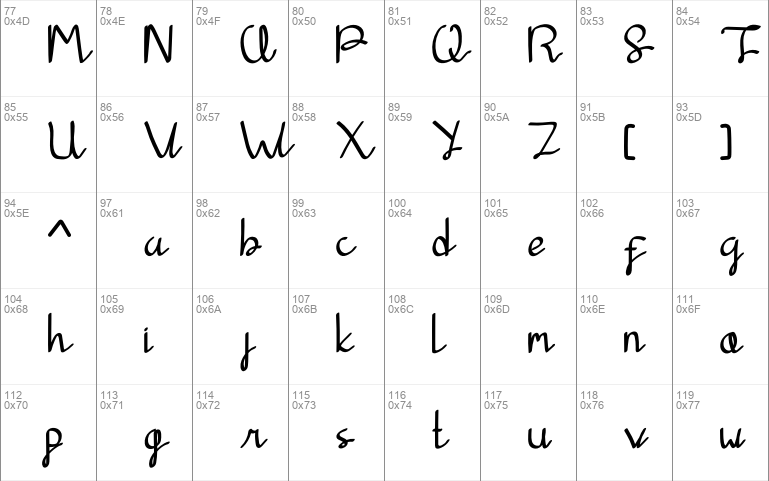 Agamama font