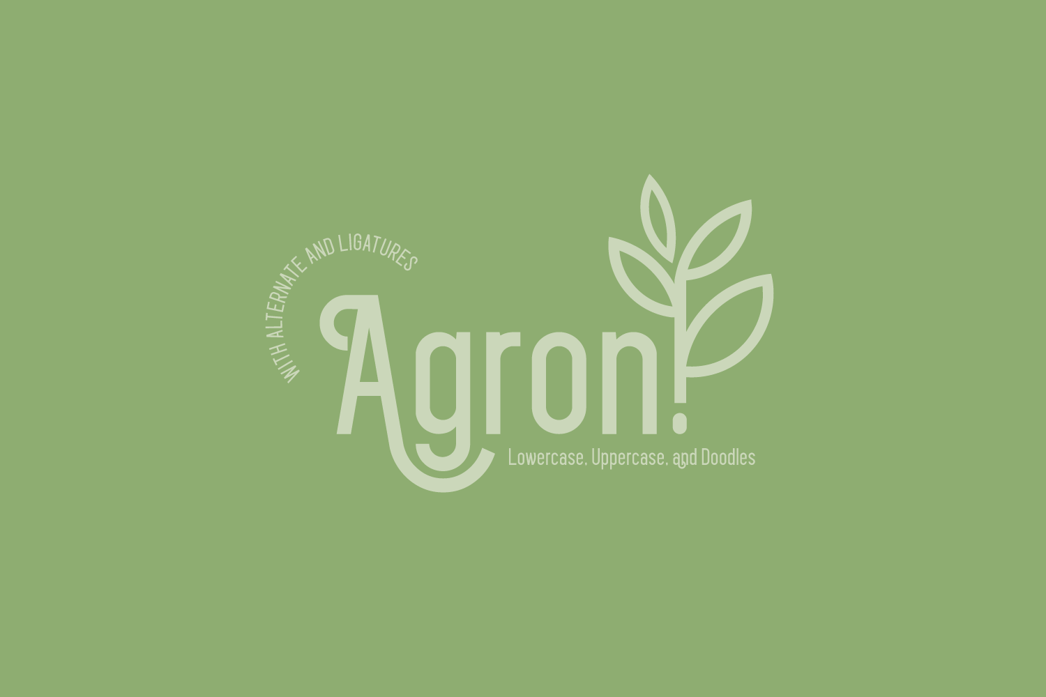 Agron demo font