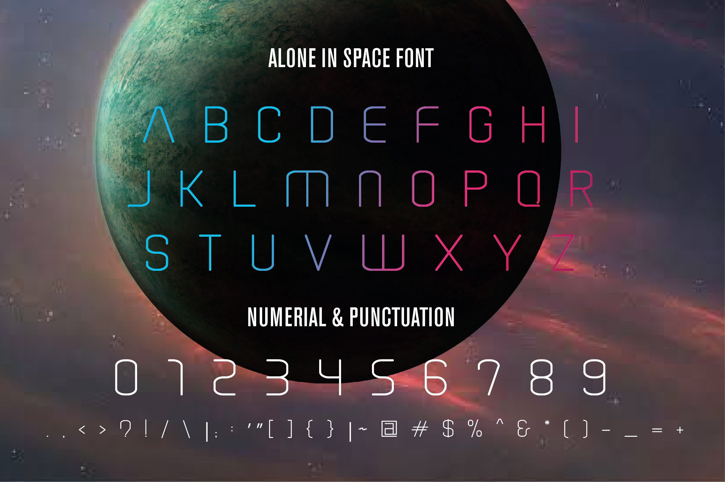 Alone In Space font
