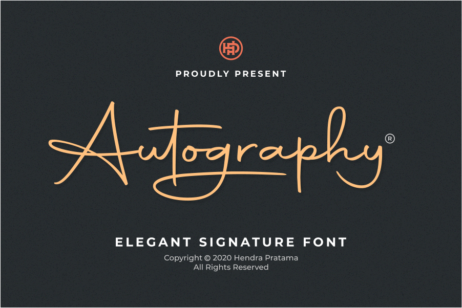 Autography font