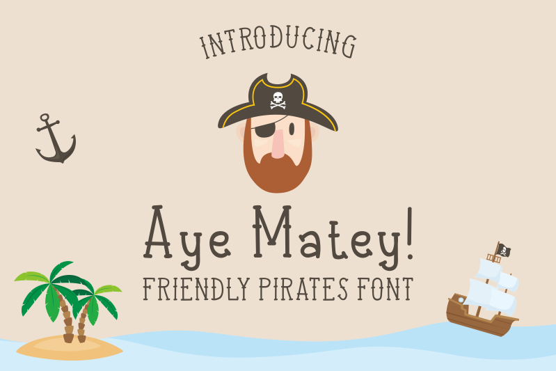 Aye Matey font