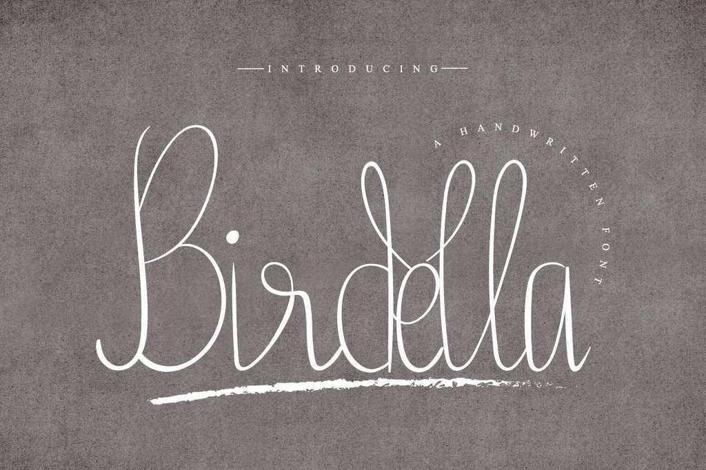 Birdella Demo font
