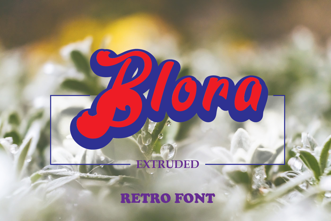 Blora Extrude font