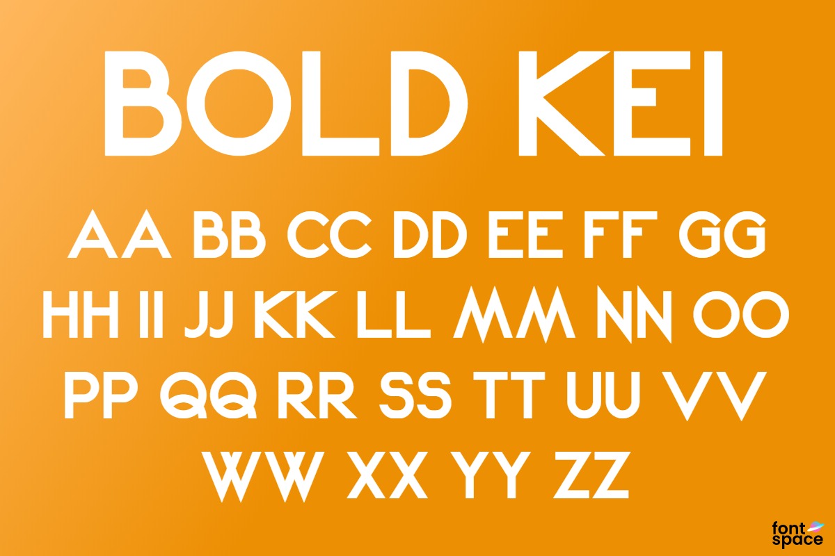 Bold Kei font