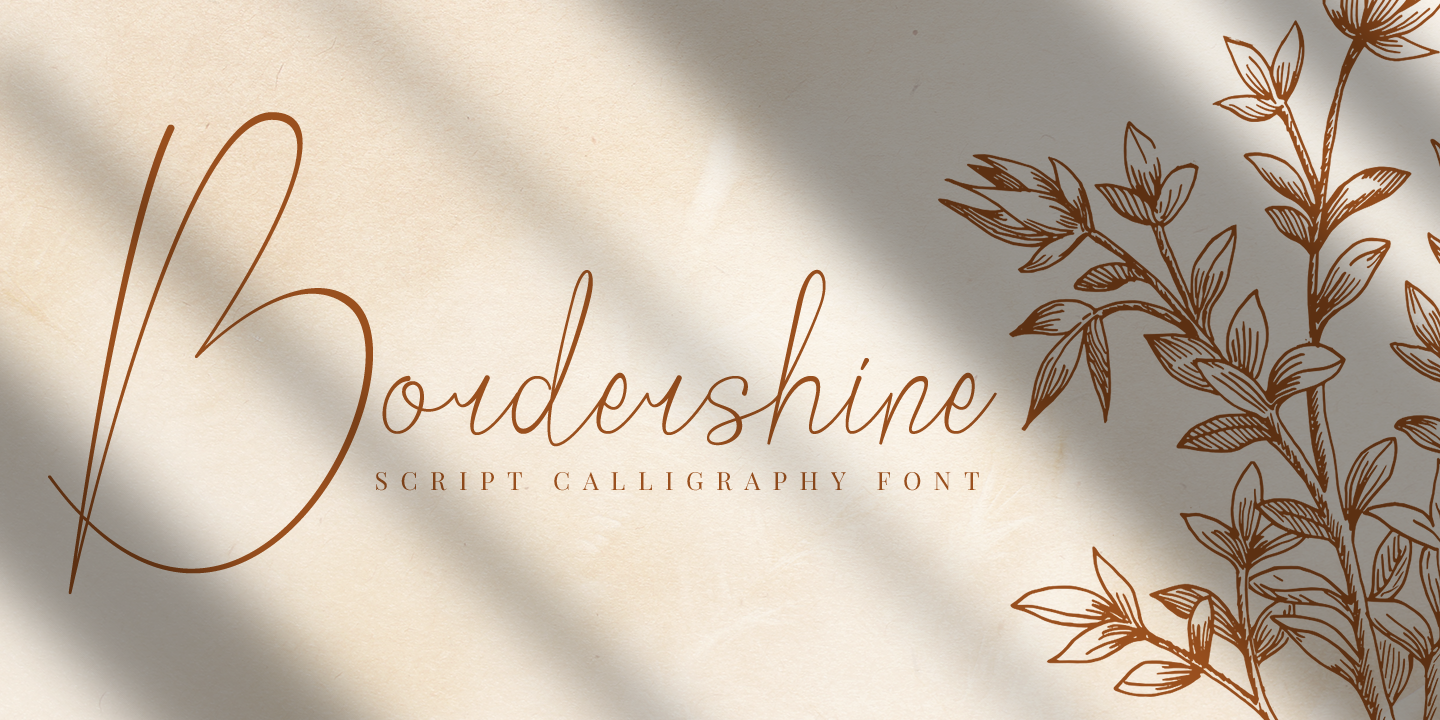 Bordershine Script font