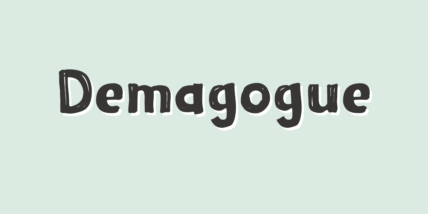 Demagogue DEMO font