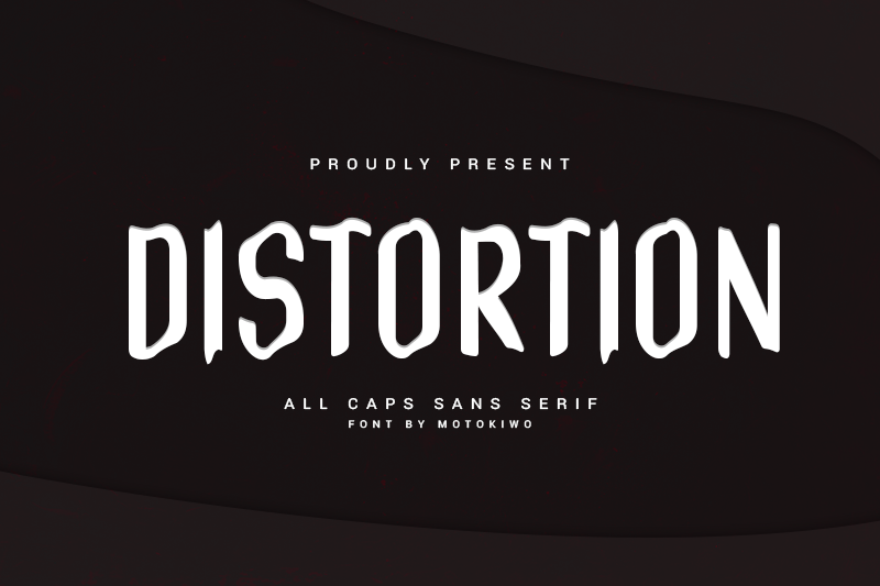 Distortion font