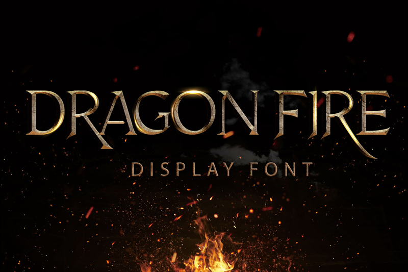 DRAGON FIRE font