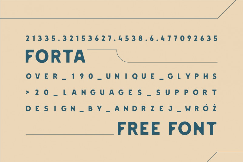 FORTA font