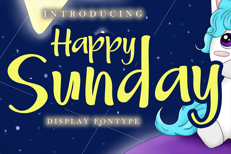 Happy Sunday font