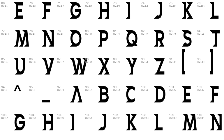 HENDENE font