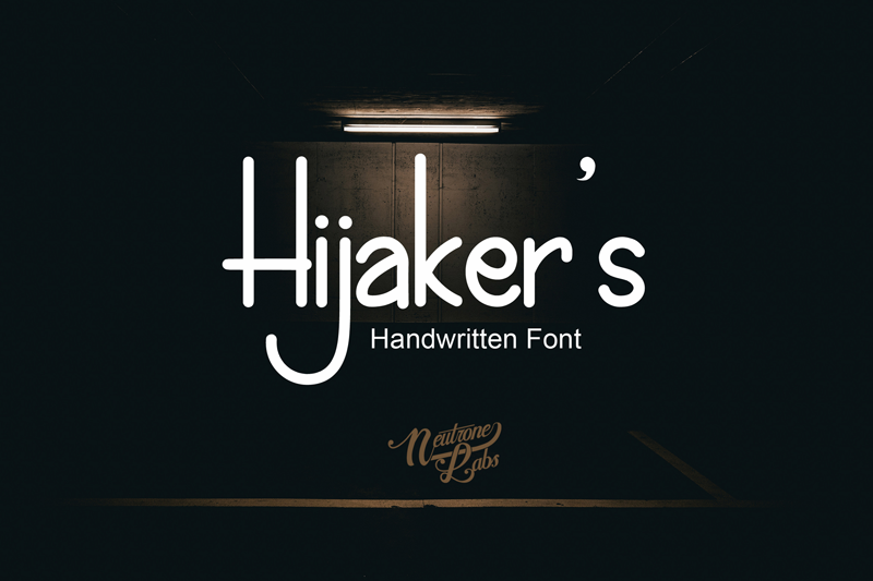 Hijaker's font