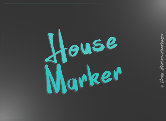 House Marker_PersonalUseOnly font