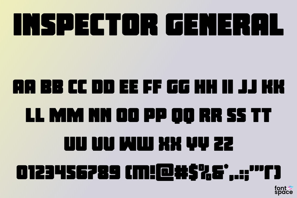 Inspector General Italic font