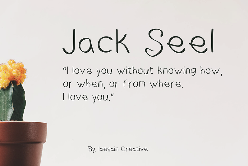 Jack Seel font