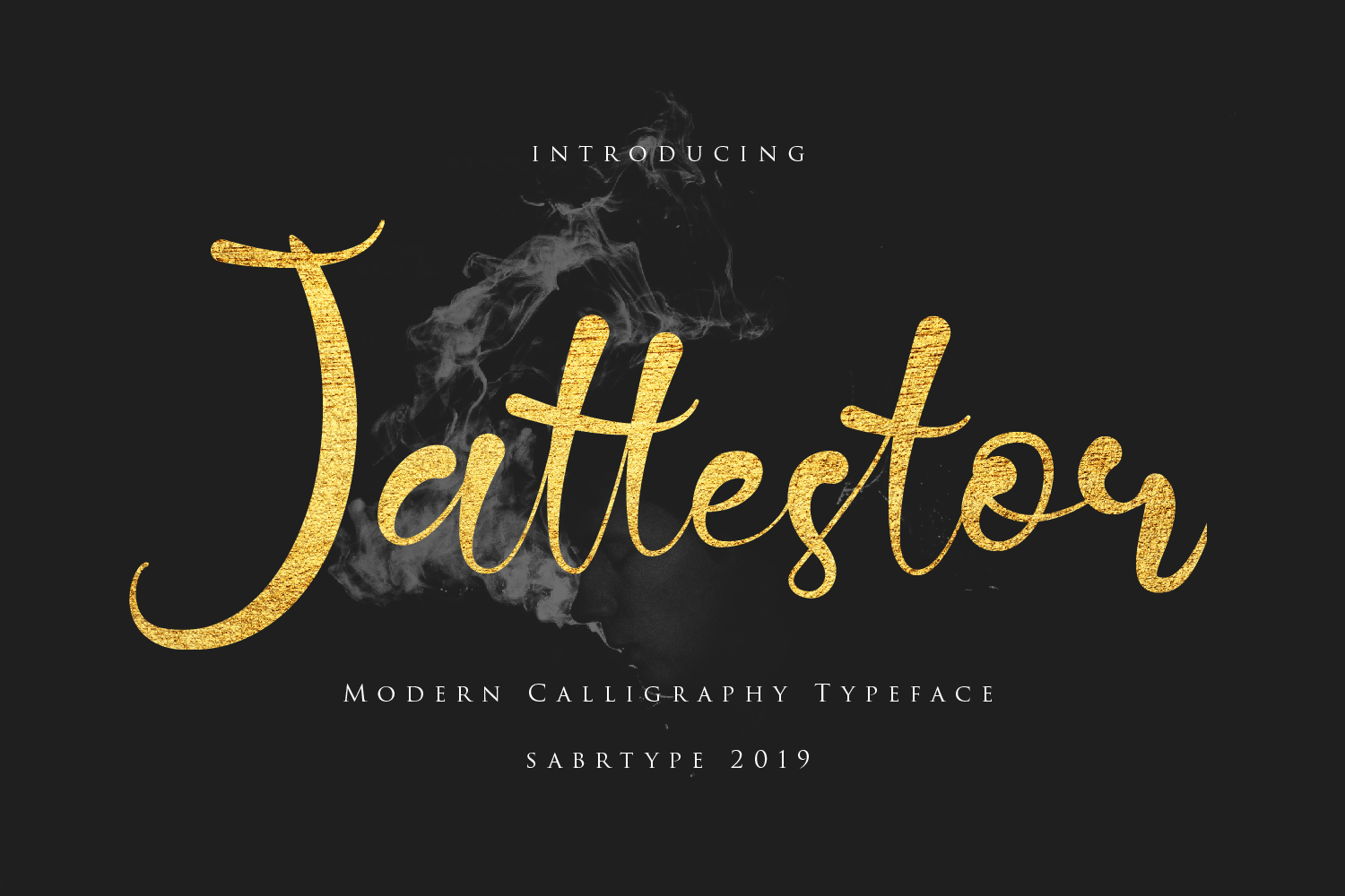 Jattestor font