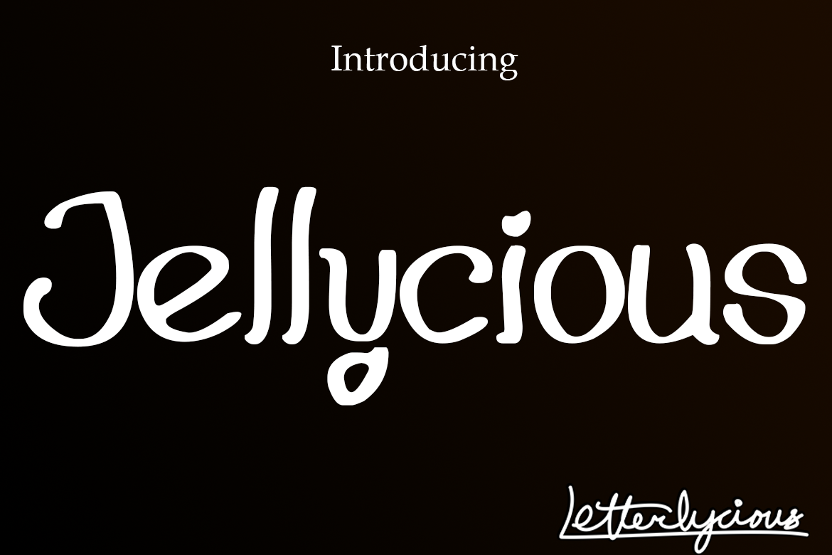 Jellycious font