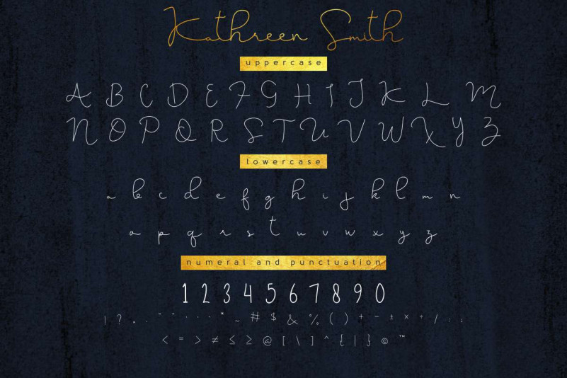 Kathreen Smith Demo font