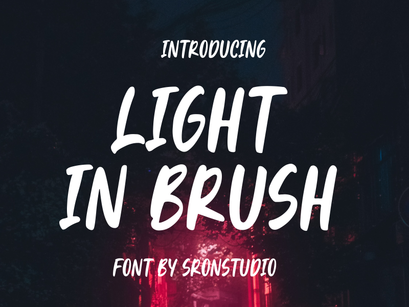 Light In Brush font