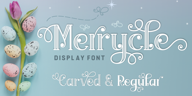 Merrycle Carved font