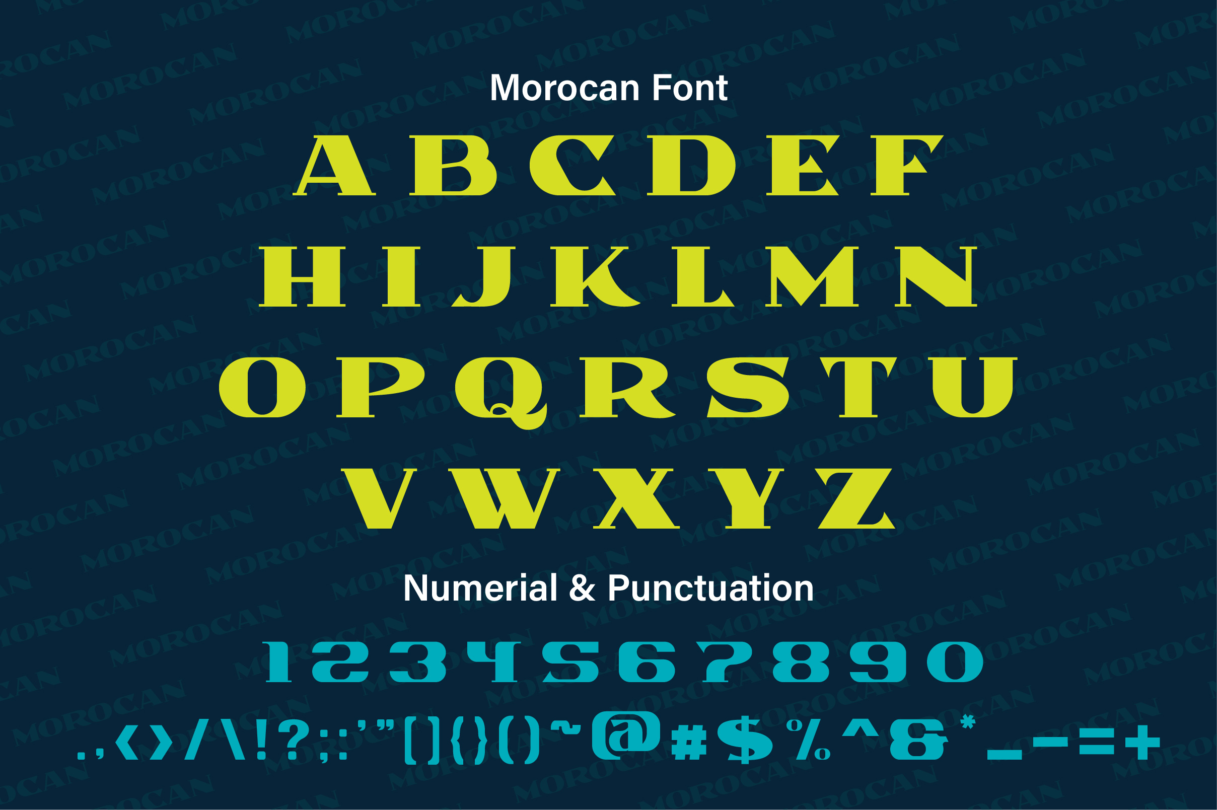 Morocan font