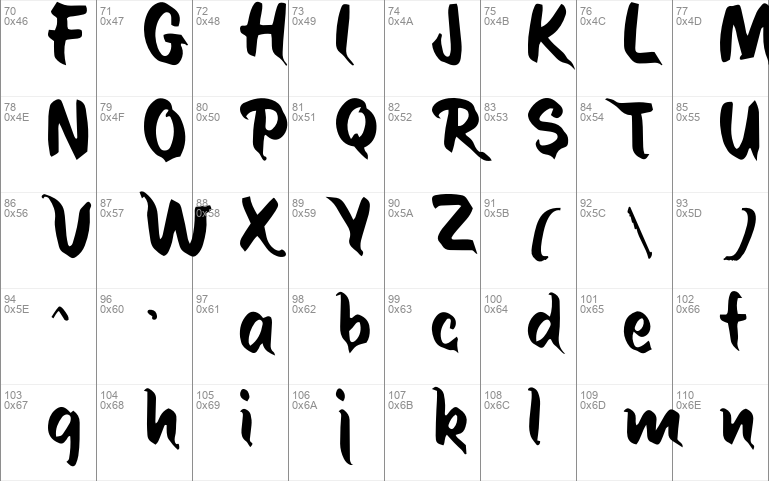 POCONG font