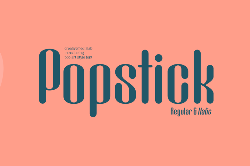 Popstick-Demo font