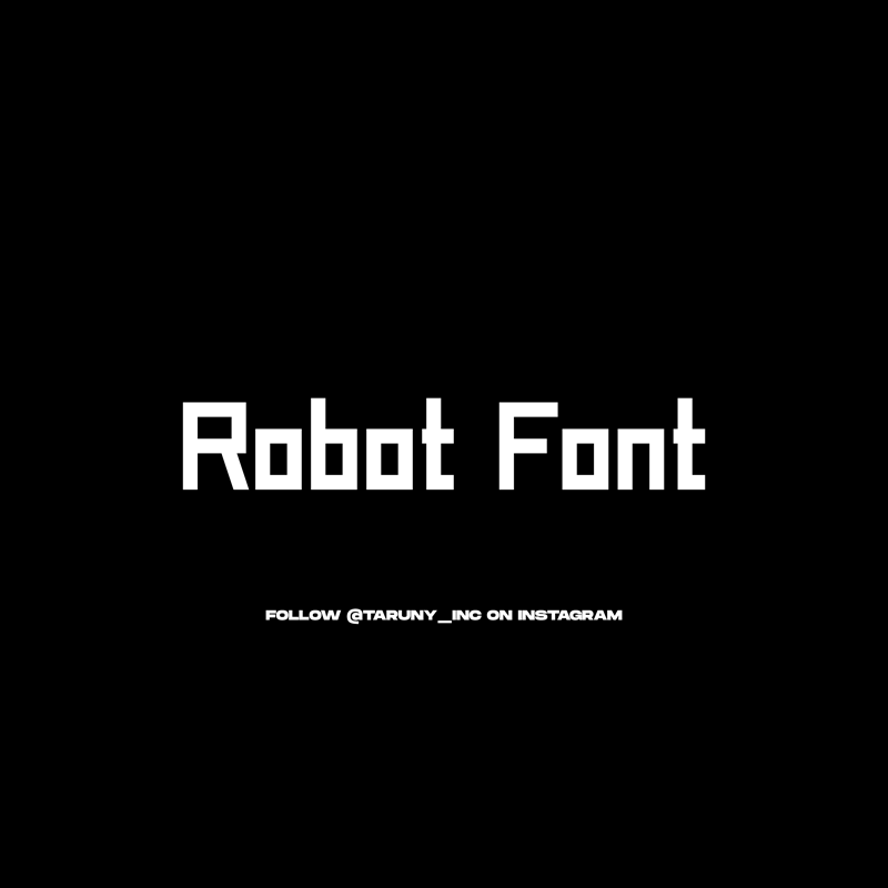 Robot_Font