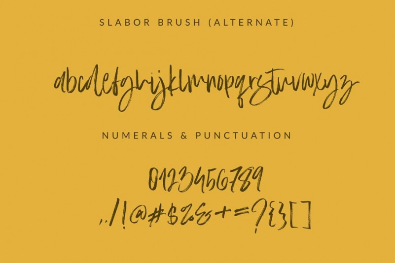 Slabor Brush font