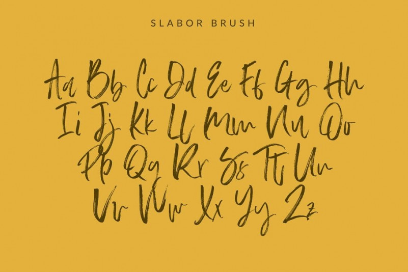 Slabor Brush font