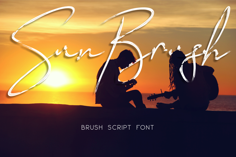 Sun Brush font