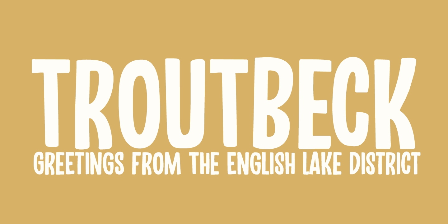 Troutbeck DEMO font