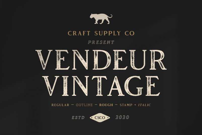 Vendeur Free font