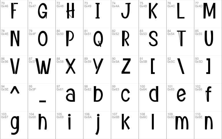 ANDRY font