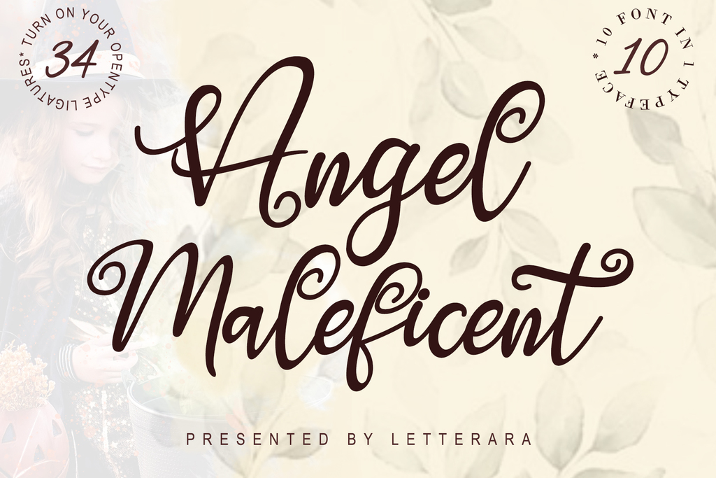 Angel Maleficent font