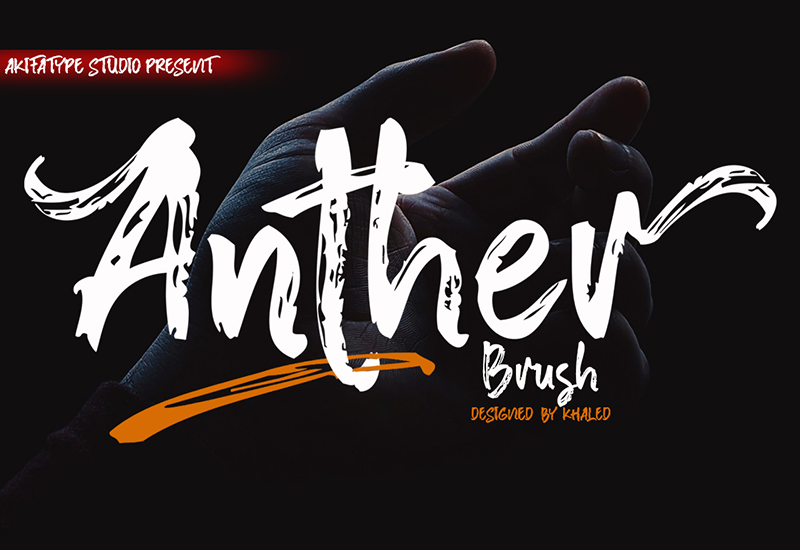 Anther Brush font