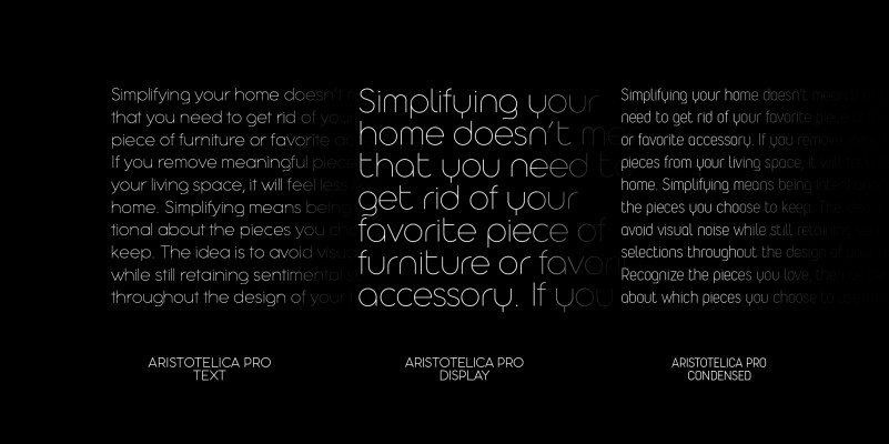 Aristotelica Pro Display font