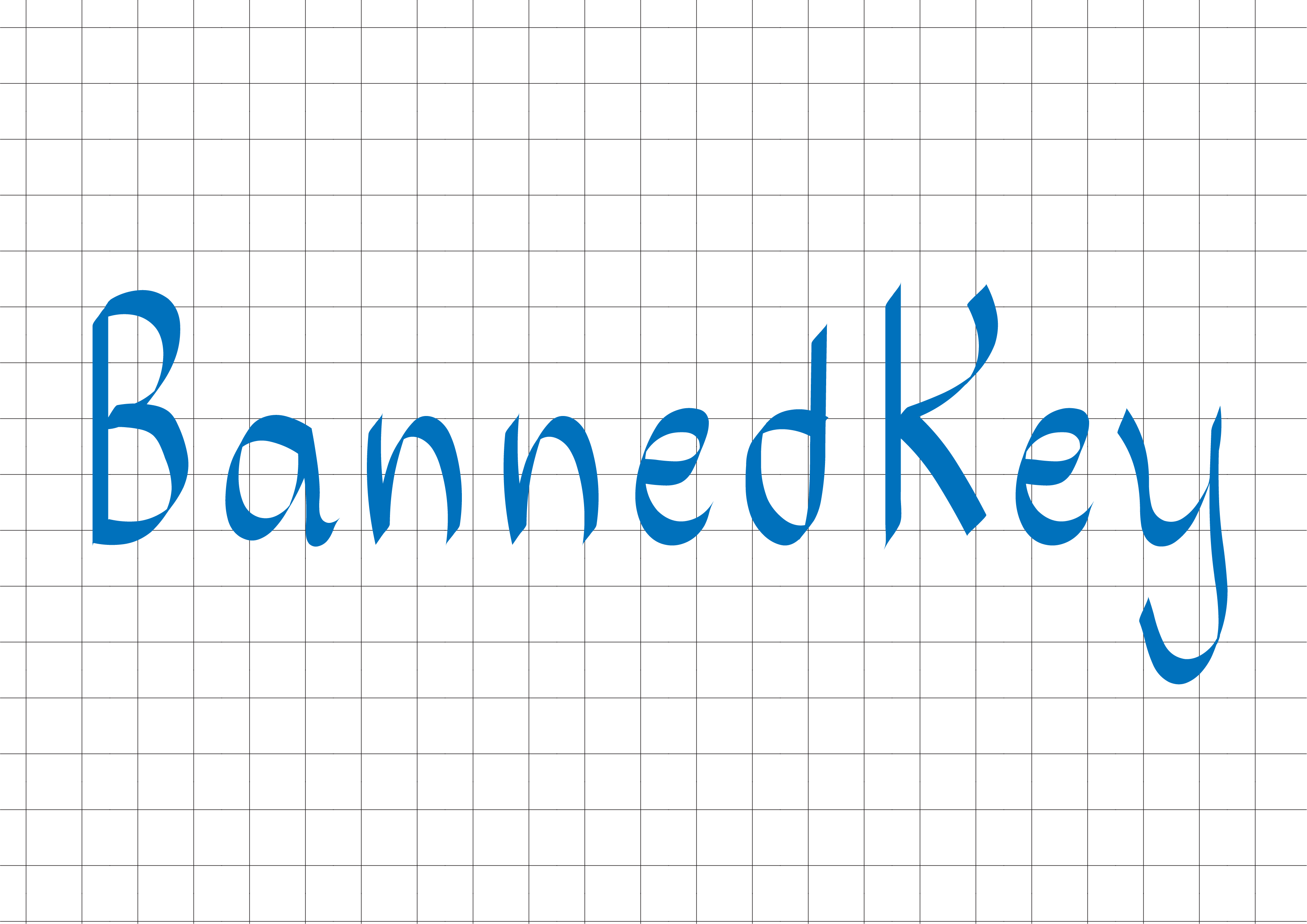 BannedKey font