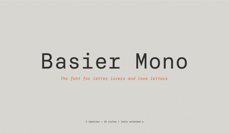 Basier Square Mono font