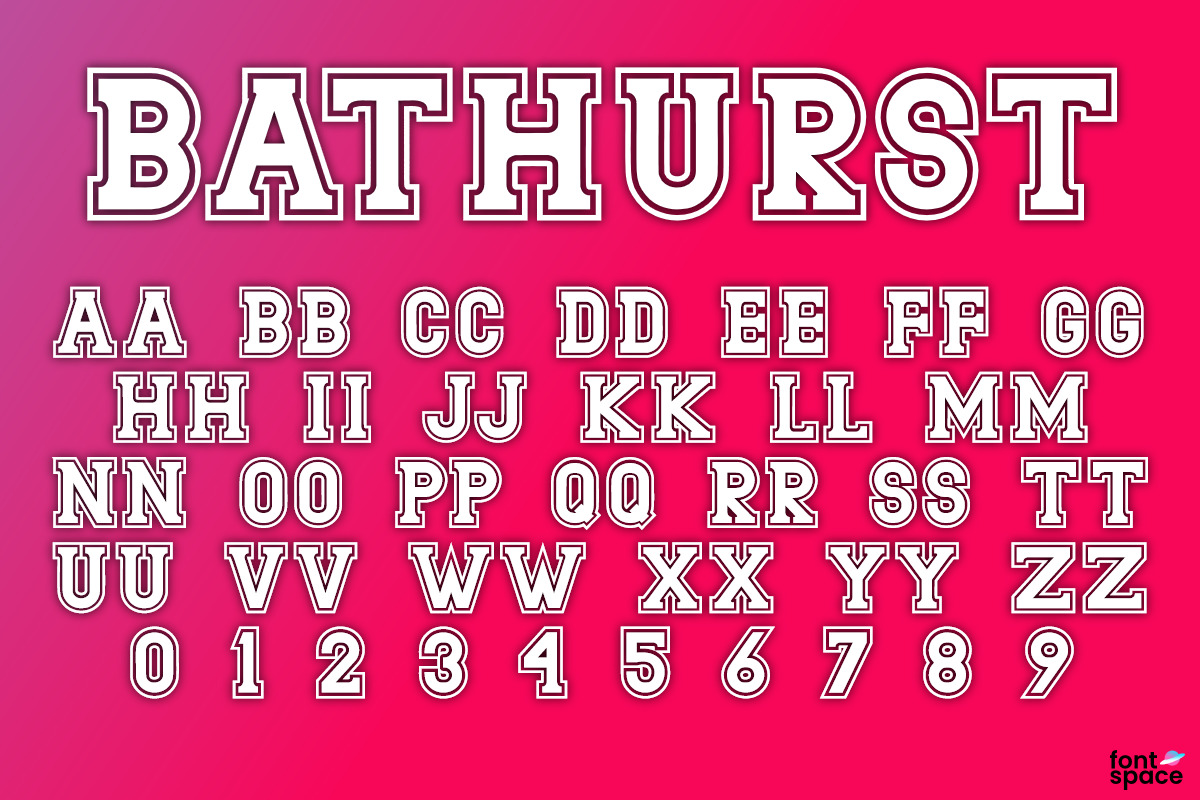 Bathurst font