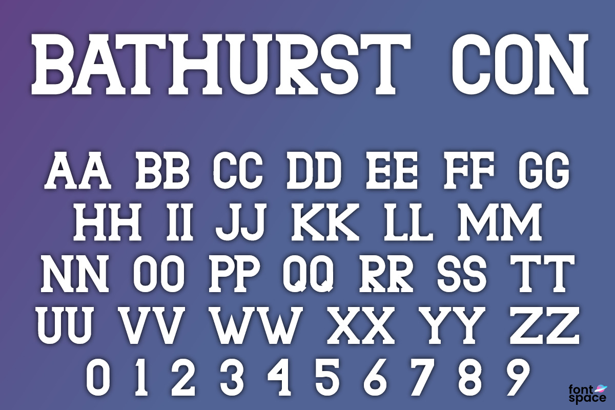 Bathurst font