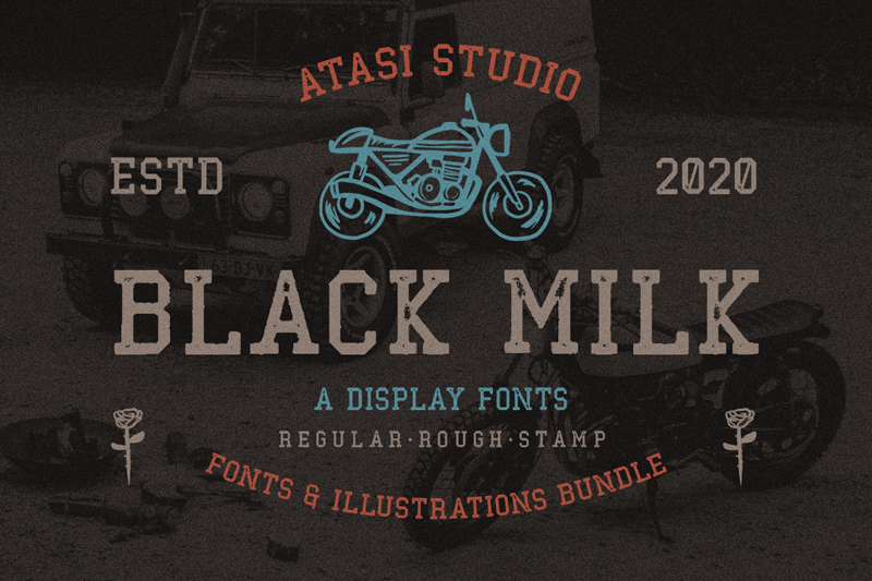 Black Milk Rough font